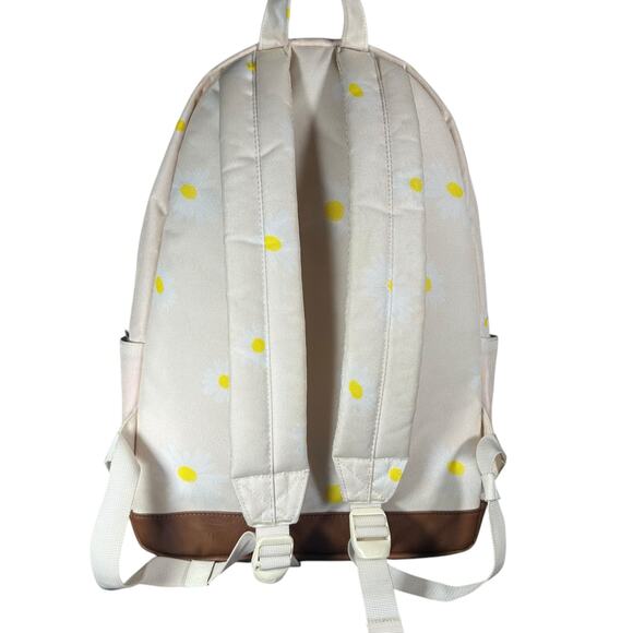 HERSCHEL SUPPLY CO. CLASSIC XL BIRCH DAISY/TAN LEATHER BACKPACK 30L - Picture 4 of 16